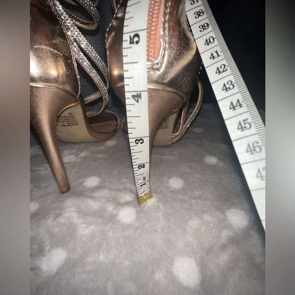 Steve Madden Gold and Silver Strappy Heels - Picture 6 of 10